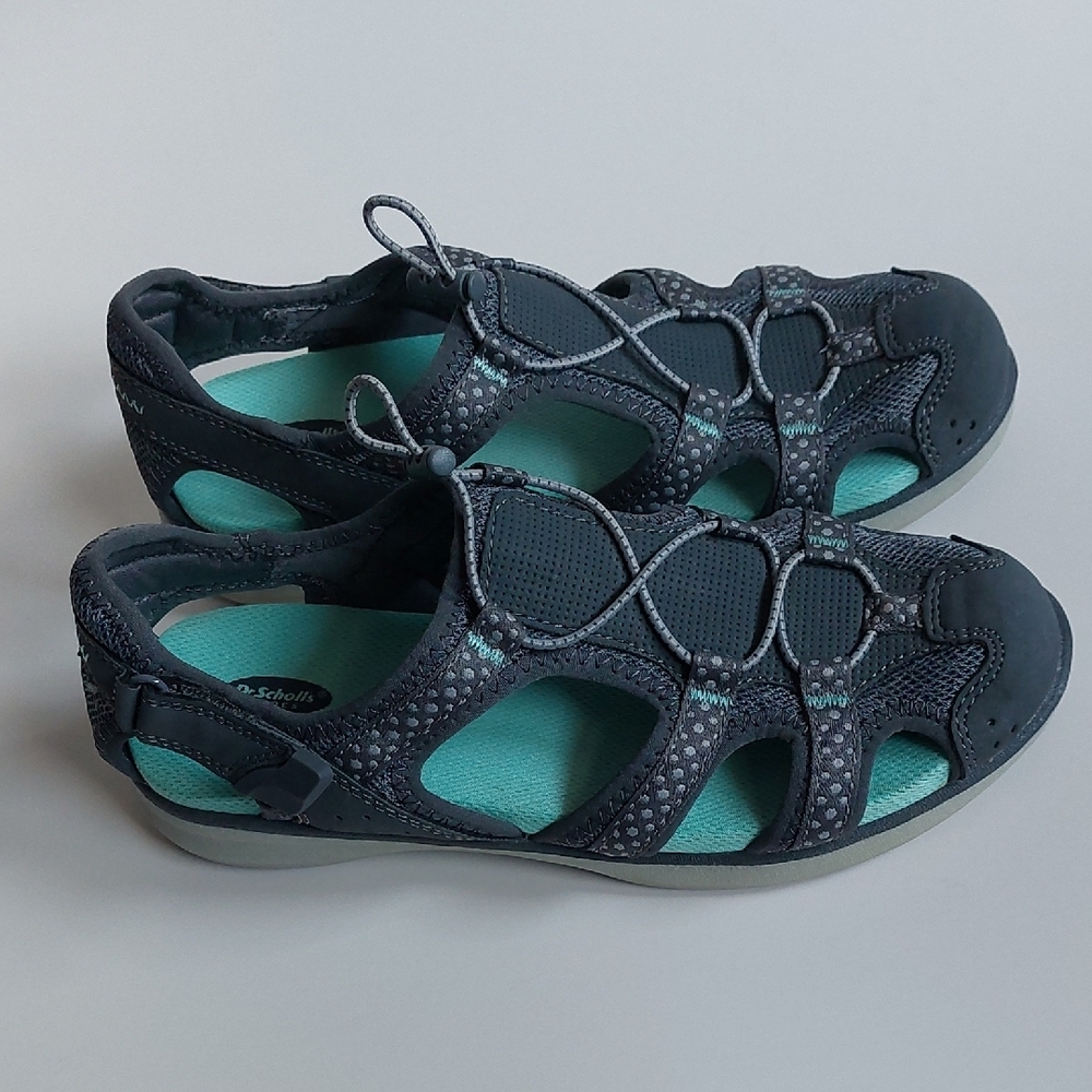 Dr. Scholl's‎ Gray and Green Athletic Shoes Size 7